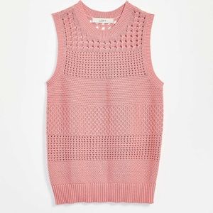 NWT loft pink sweater tank